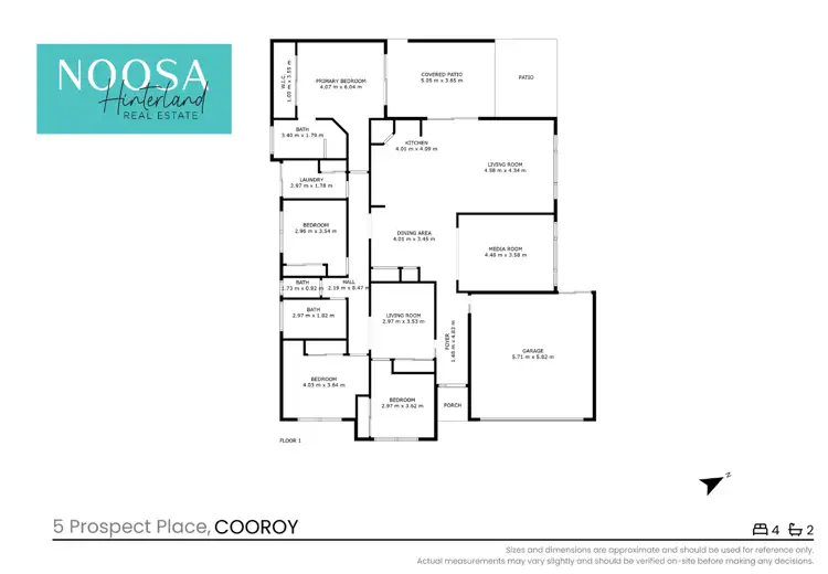 Floorplan of Homely house listing, 5 Prospect Place, Cooroy QLD 4563