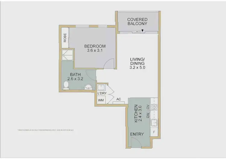 Floorplan of Homely apartment listing, 301/525 Rathdowne Street, Carlton VIC 3053