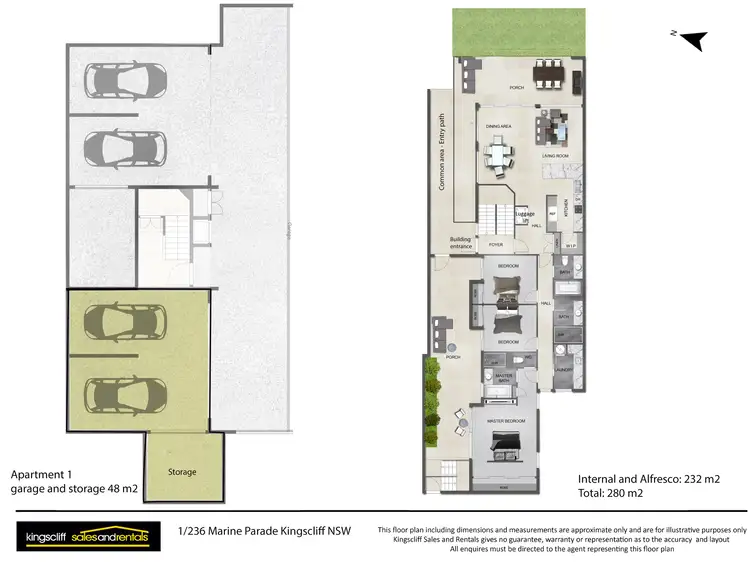 Floorplan of Homely apartment listing, 1/236 Marine Parade, Kingscliff NSW 2487