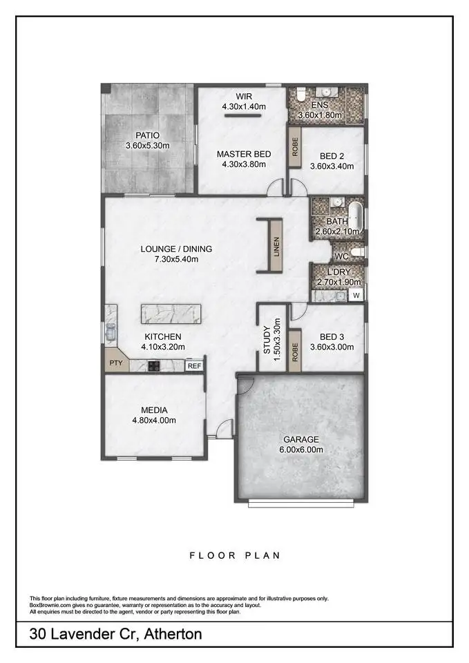 Floorplan of Homely house listing, 30 Lavender Crescent, Atherton QLD 4883