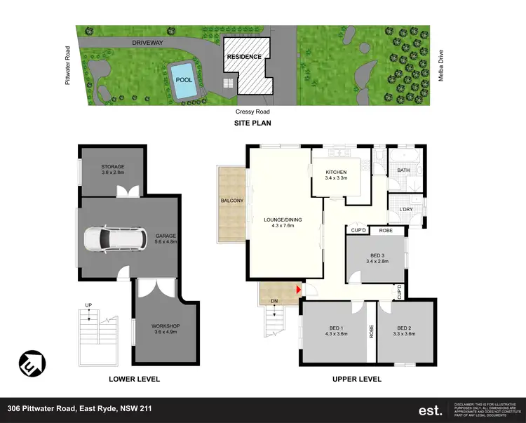 Floorplan of Homely house listing, 306 Pittwater Road, East Ryde NSW 2113