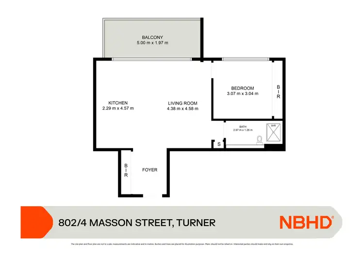 Floorplan of Homely apartment listing, 802/4 Masson Street, Turner ACT 2612