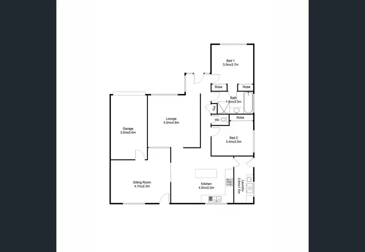 Floorplan of Homely townhouse listing, 1/30 Ailsa Street, Mansfield VIC 3722