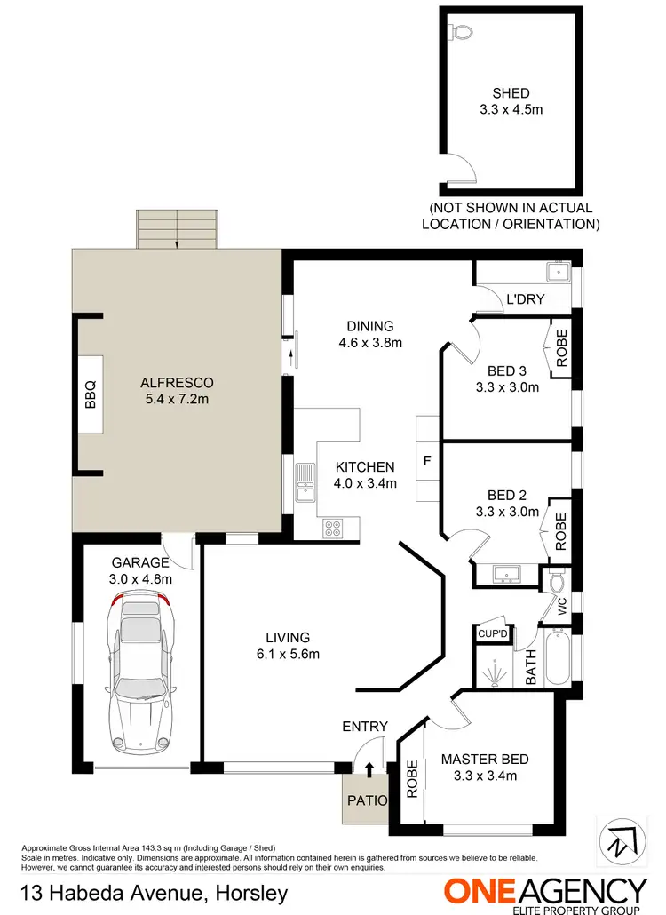 Floorplan of Homely house listing, 13 Habeda Avenue, Horsley NSW 2530