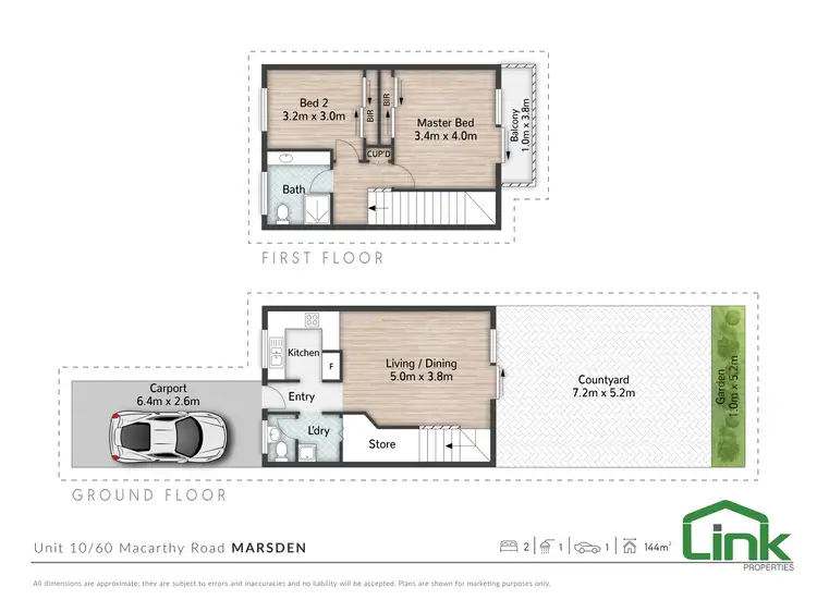 Floorplan of Homely townhouse listing, 10/60 Macarthy Road, Marsden QLD 4132
