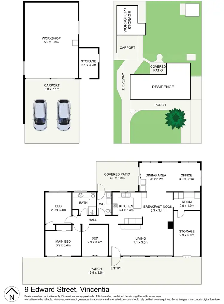Floorplan of Homely house listing, 9 Edward Street, Vincentia NSW 2540