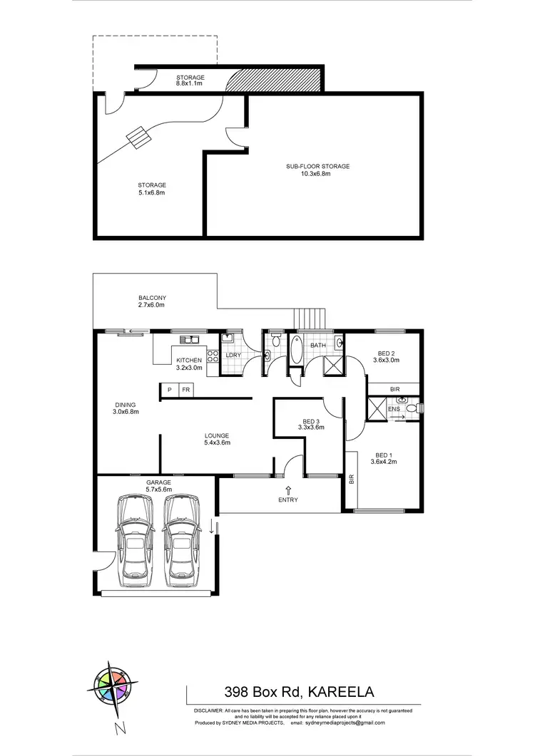 Floorplan of Homely house listing, 398 Box Road, Kareela NSW 2232