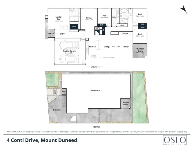 Floorplan of Homely house listing, 4 Conti Drive, Mount Duneed VIC 3217
