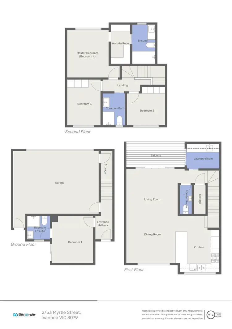 Floorplan of Homely townhouse listing, 2/53 Myrtle Street, Ivanhoe VIC 3079