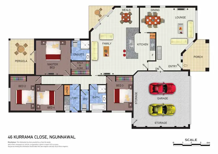 Floorplan of Homely house listing, 46 Kurrama Close, Ngunnawal ACT 2913
