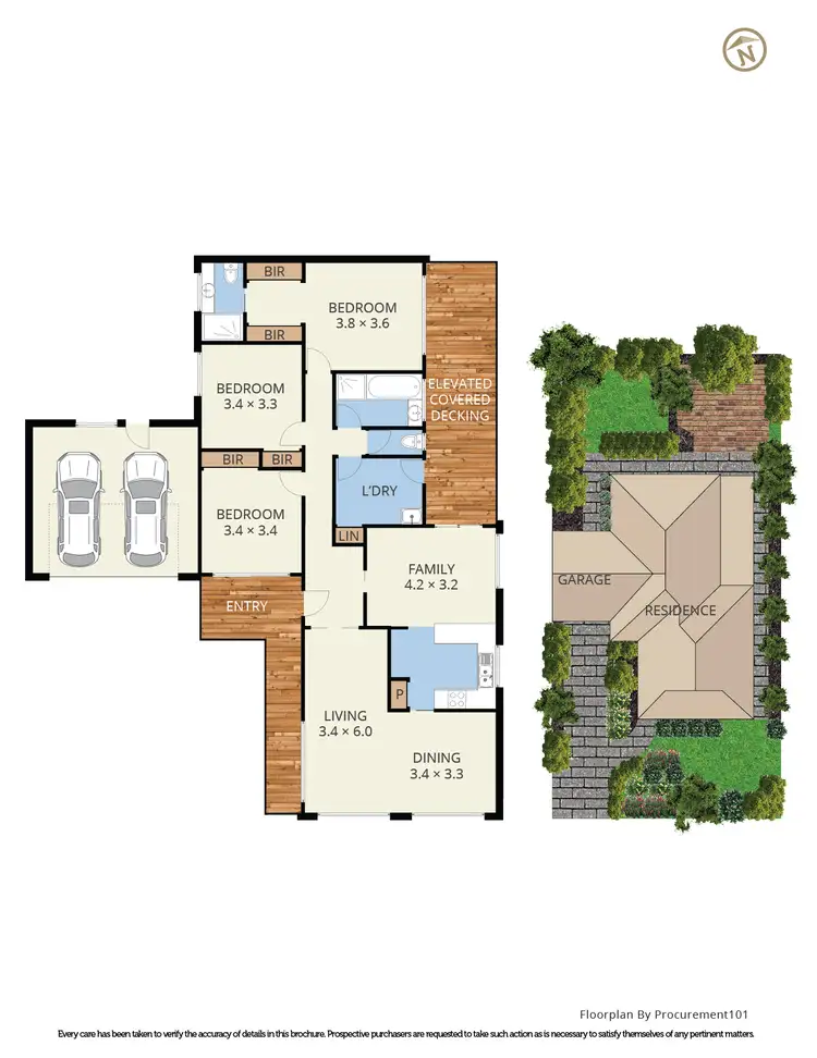 Floorplan of Homely house listing, 59 Outlook Drive, Dandenong North VIC 3175