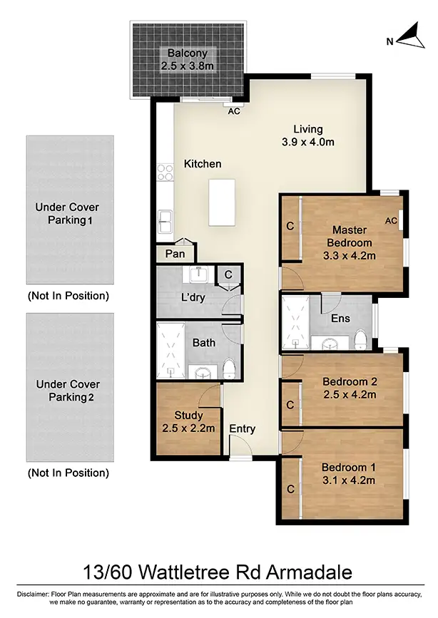 Floorplan of Homely apartment listing, 13/60 Wattletree Road, Armadale VIC 3143