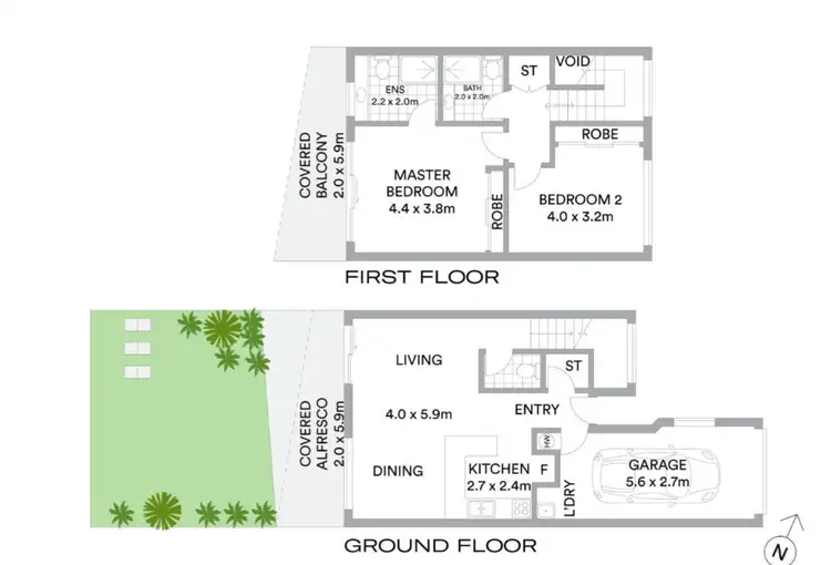 Floorplan of Homely townhouse listing, 6/1 Beacon Court, Sunrise Beach QLD 4567