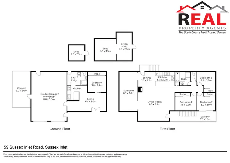 Floorplan of Homely house listing, 59 Sussex Inlet Road, Sussex Inlet NSW 2540