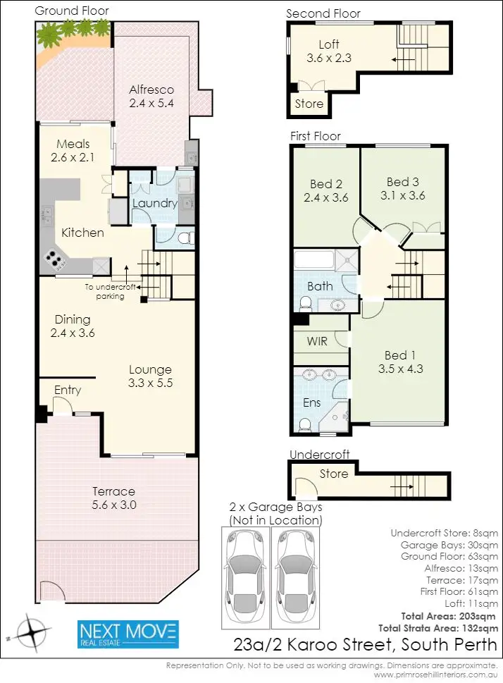 Floorplan of Homely house listing, 2/23A Karoo Street, South Perth WA 6151