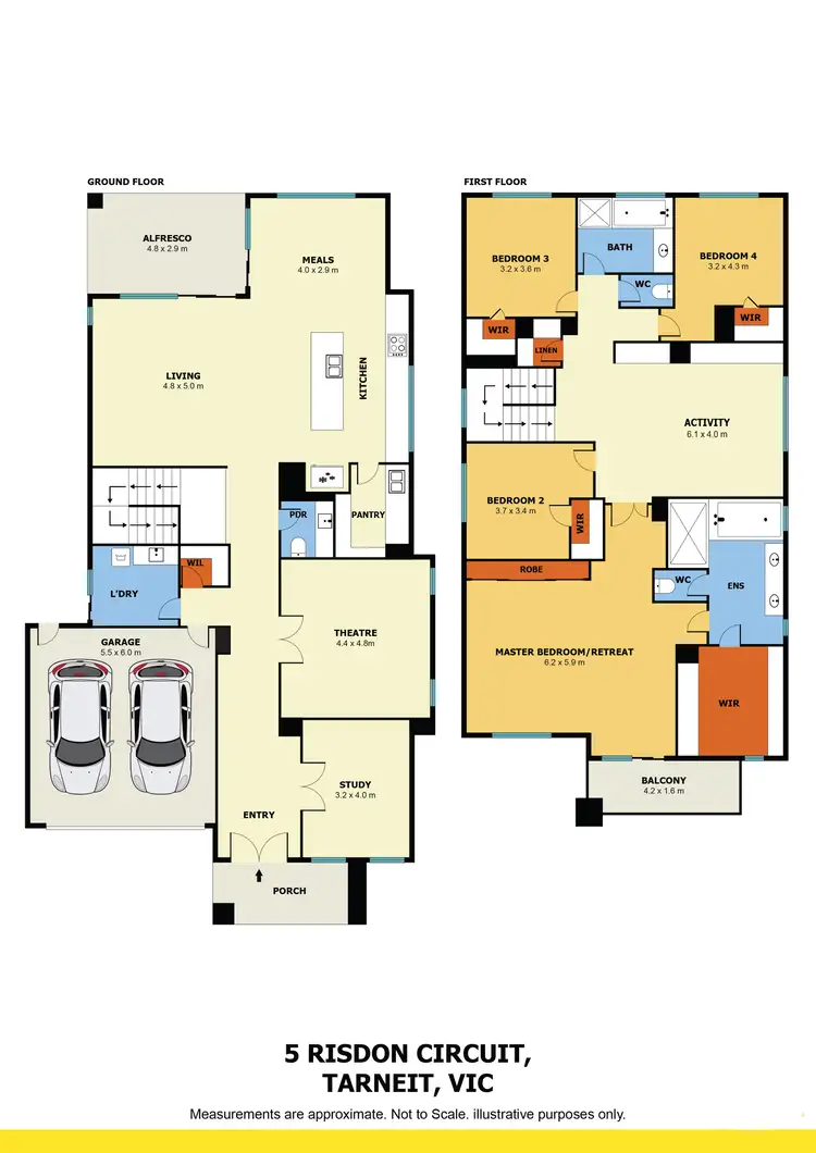 Floorplan of Homely house listing, 5 Risdon Circuit, Tarneit VIC 3029