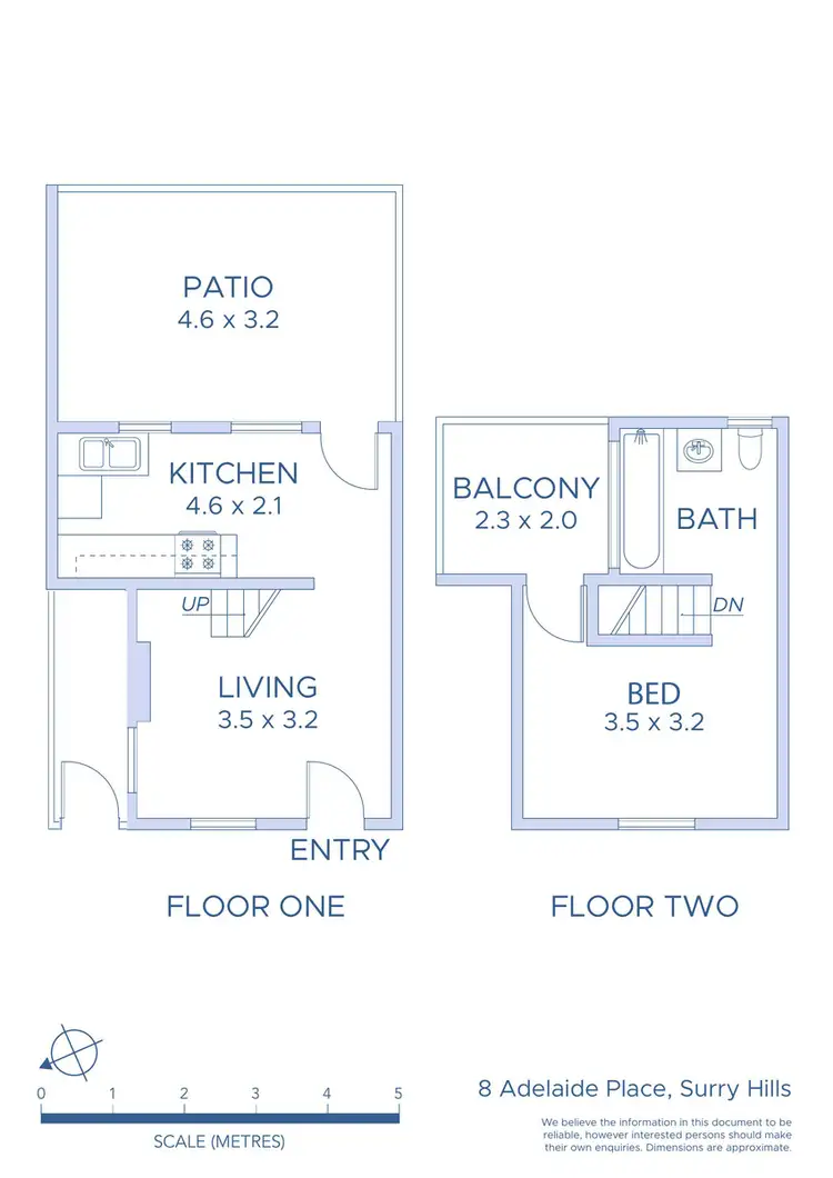Floorplan of Homely terrace listing, 8 Adelaide Place, Surry Hills NSW 2010