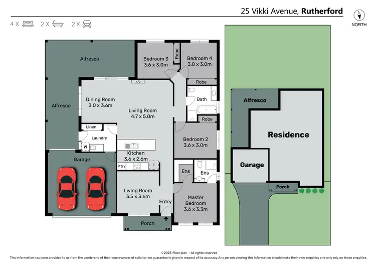 Floorplan of Homely house listing, 25 Vikki Avenue, Rutherford NSW 2320