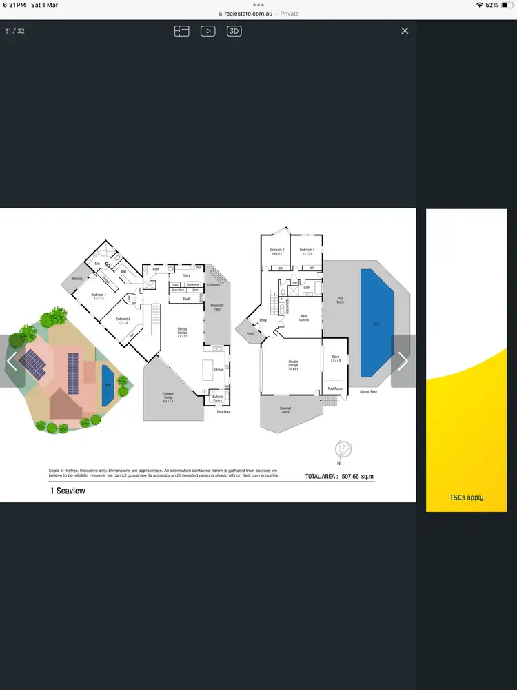 Floorplan of Homely house listing, 1 Seaview Court, Castle Hill QLD 4810