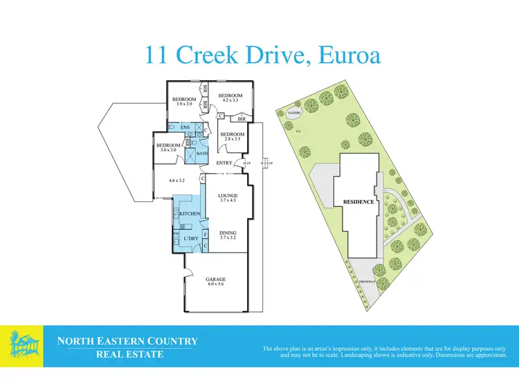 Floorplan of Homely house listing, 11 Creek Drive, Euroa VIC 3666