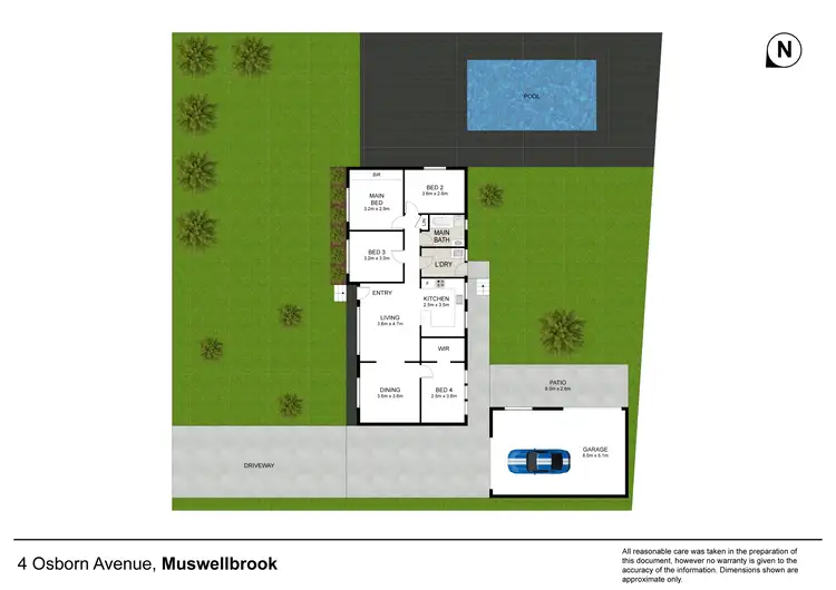Floorplan of Homely house listing, 4 Osborn Avenue, Muswellbrook NSW 2333