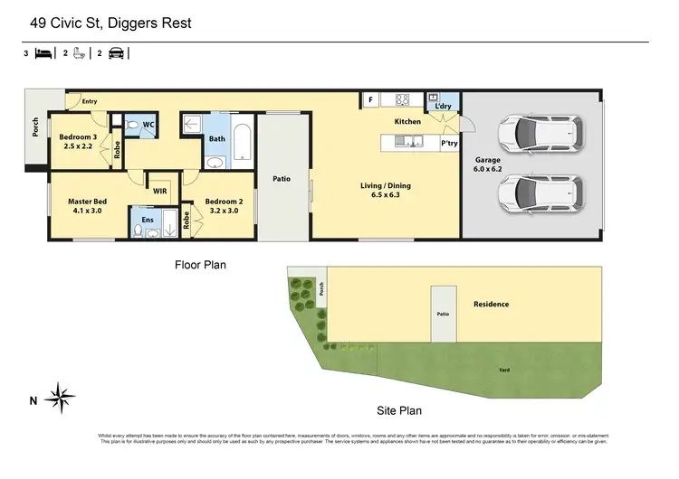 Floorplan of Homely house listing, 49 Civic Street, Diggers Rest VIC 3427