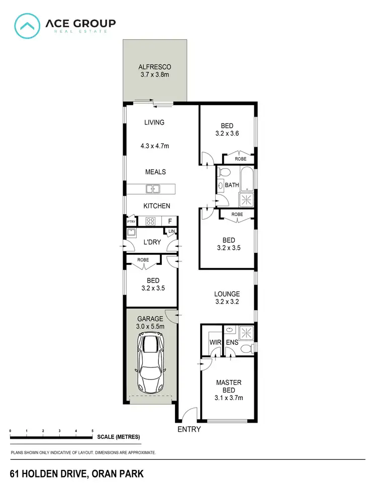 Floorplan of Homely house listing, 61 Holden Drive, Oran Park NSW 2570