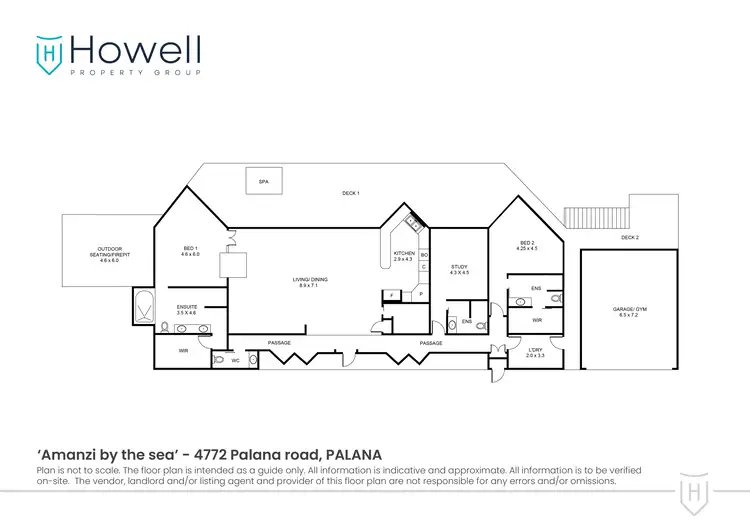 Floorplan of Homely house listing, 4772 Palana Road, Palana TAS 7255