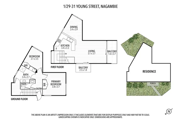 Floorplan of Homely unit listing, 1/29-31 Young Street, Nagambie VIC 3608
