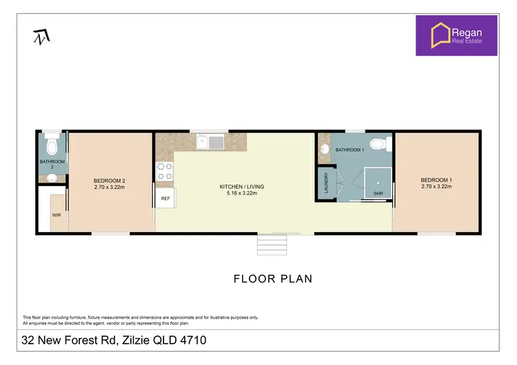 Floorplan of Homely house listing, 32 New Forest Road, Zilzie QLD 4710