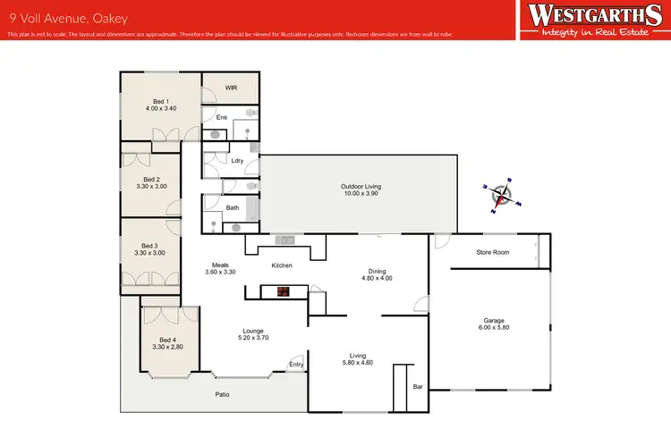 Floorplan of Homely house listing, 9 Voll Avenue, Oakey QLD 4401