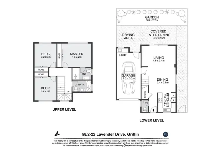 Floorplan of Homely townhouse listing, 58/2 Lavender Drive, Griffin QLD 4503