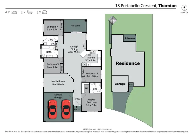 Floorplan of Homely house listing, 18 Portabello Crescent, Thornton NSW 2322