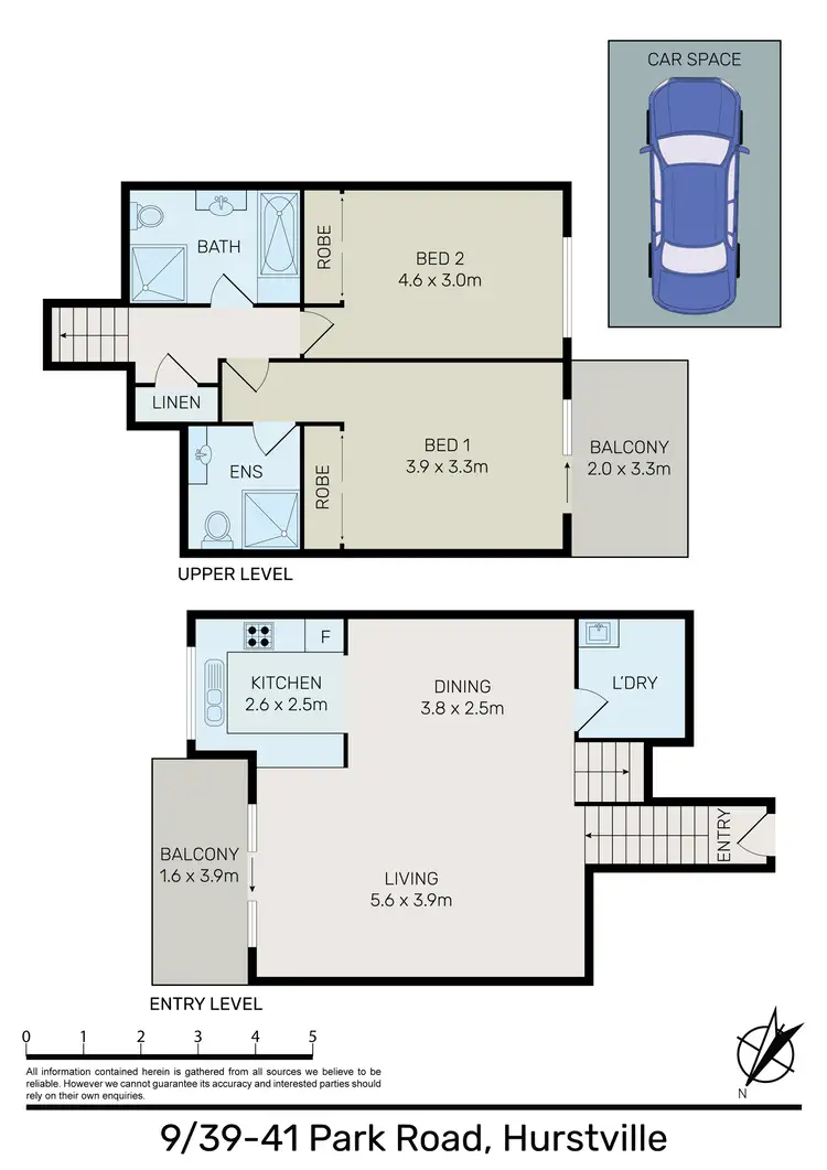 Floorplan of Homely unit listing, 9/39 Park Road, Hurstville NSW 2220