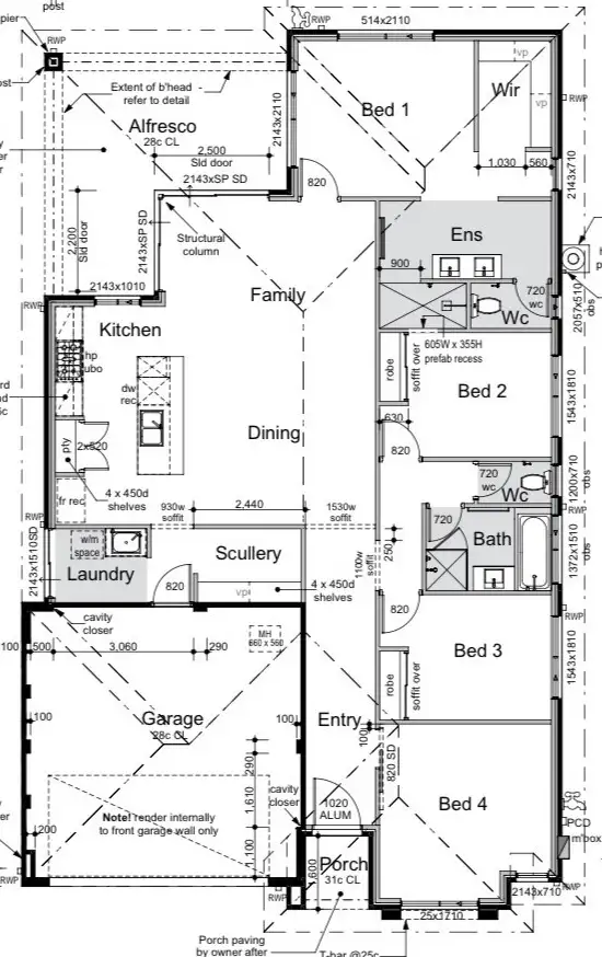 Floorplan of Homely house listing, 6 Bloomfield Drive, Hilbert WA 6112
