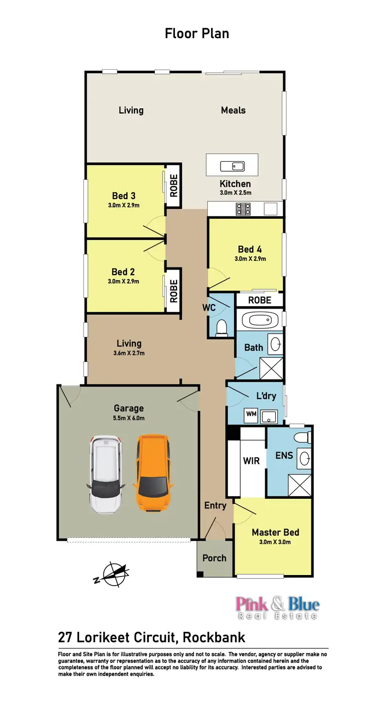 Floorplan of Homely house listing, 27 Lorikeet Circuit, Rockbank VIC 3335