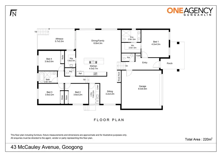 Floorplan of Homely house listing, 43 Mccauley Avenue, Googong NSW 2620
