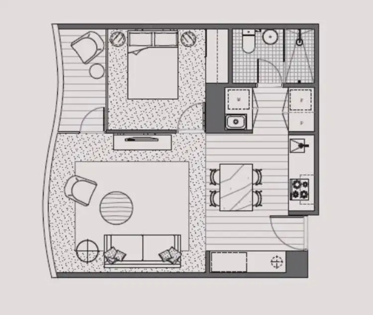 Floorplan of Homely apartment listing, 307/681 Chapel Street, South Yarra VIC 3141