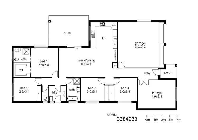 Floorplan of Homely house listing, Address available on request