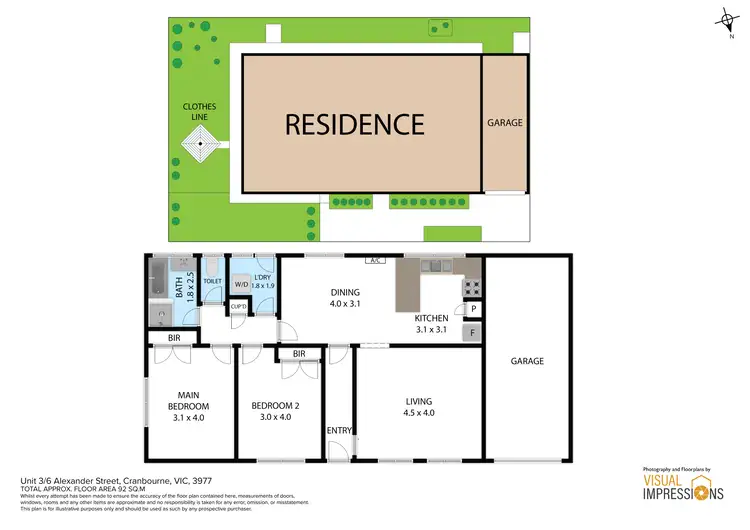 Floorplan of Homely unit listing, 3/6 Alexander Street, Cranbourne VIC 3977