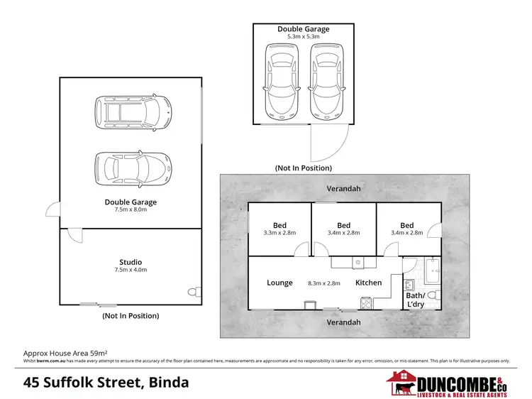 Floorplan of Homely rural property listing, 45 Suffolk Street, Binda NSW 2583