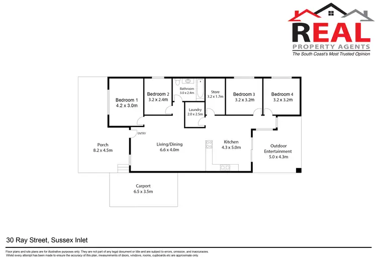 Floorplan of Homely house listing, 30 Ray Street, Sussex Inlet NSW 2540