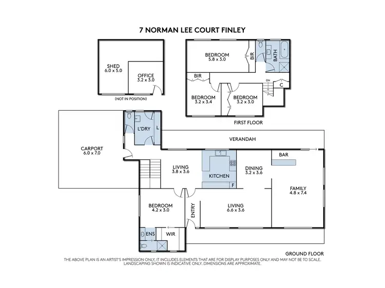 Floorplan of Homely house listing, 7 Norman Lee Court, Finley NSW 2713