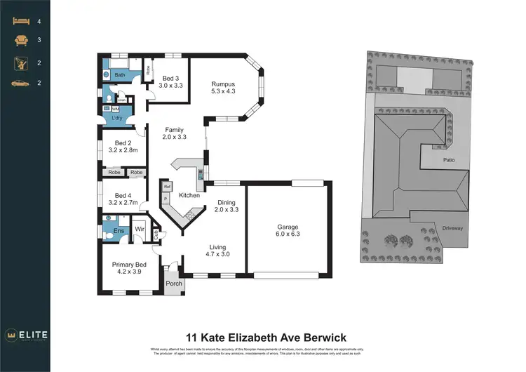 Floorplan of Homely house listing, 11 Kate Elizabeth Avenue, Berwick VIC 3806