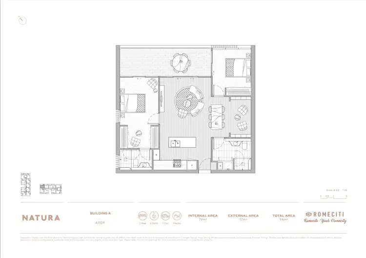 Floorplan of Homely apartment listing, A1109/82 Waterloo Road, Macquarie Park NSW 2113