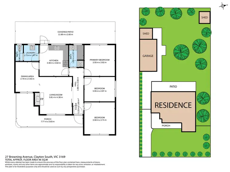 Floorplan of Homely house listing, 27 Browning Avenue, Clayton South VIC 3169