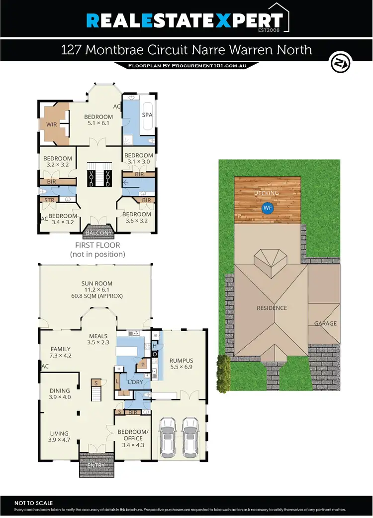 Floorplan of Homely house listing, 127 Montbrae Circuit, Narre Warren North VIC 3804
