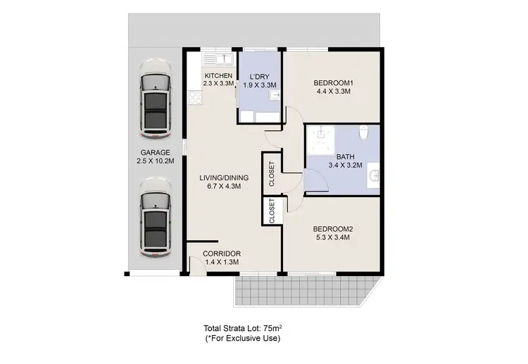 Floorplan of Homely villa listing, 8/102 Ardross Street, Applecross WA 6153