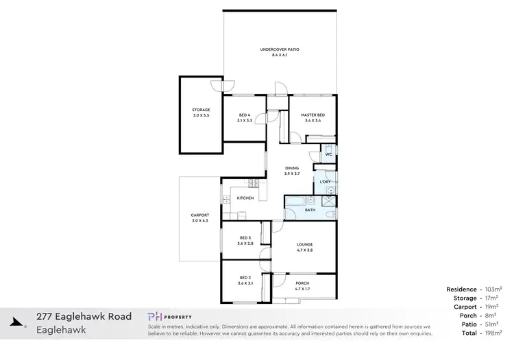 Floorplan of Homely house listing, 277 Eaglehawk Road, California Gully VIC 3556