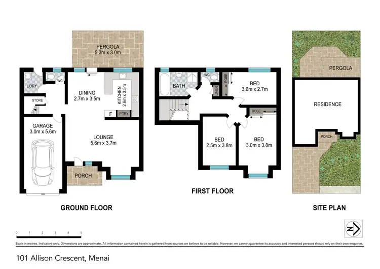 Floorplan of Homely townhouse listing, 101 Allison Crescent, Menai NSW 2234